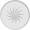 Ekena Millwork Standard Grayson Spiral Rosette With Beveled Edge, 5"W x 5"H x 1"P ROSP050X050X100GRY13 - alternate 2